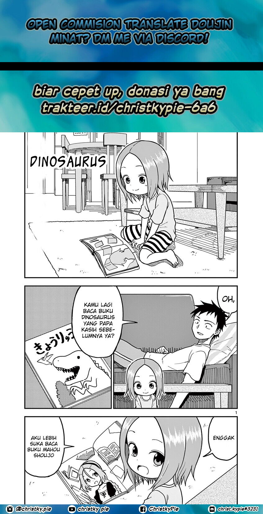 Baca Komik Karakai Jouzu no (Moto) Takagi-san Chapter 106 Gambar 1