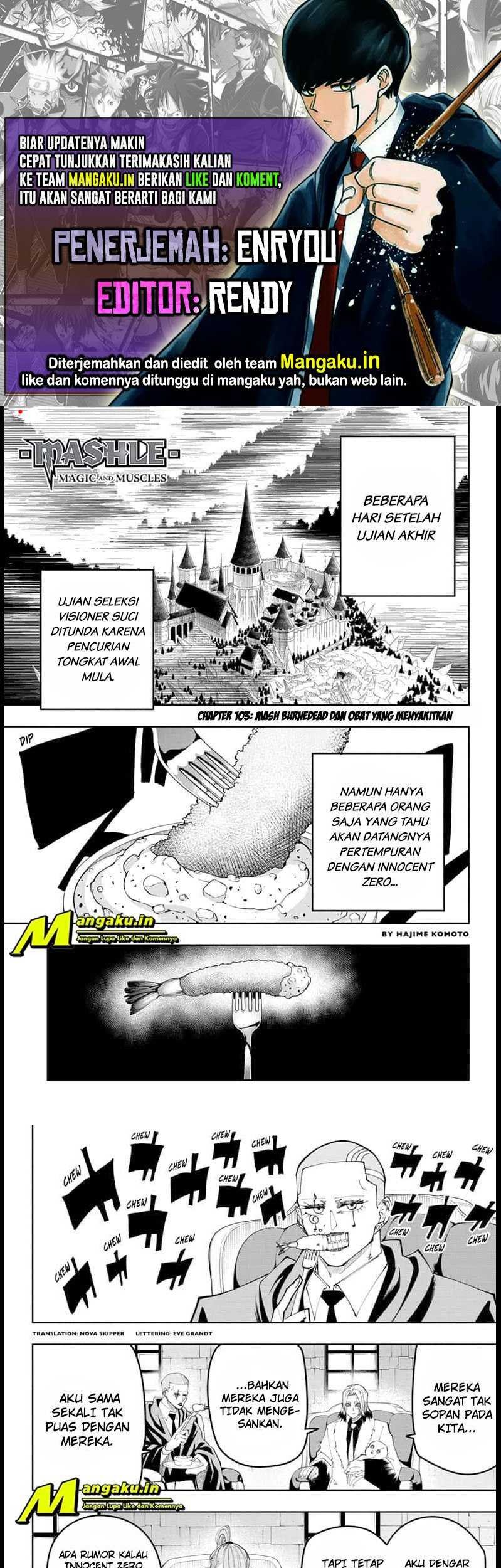 Baca Komik Mashle: Magic and Muscles Chapter 103 Gambar 1