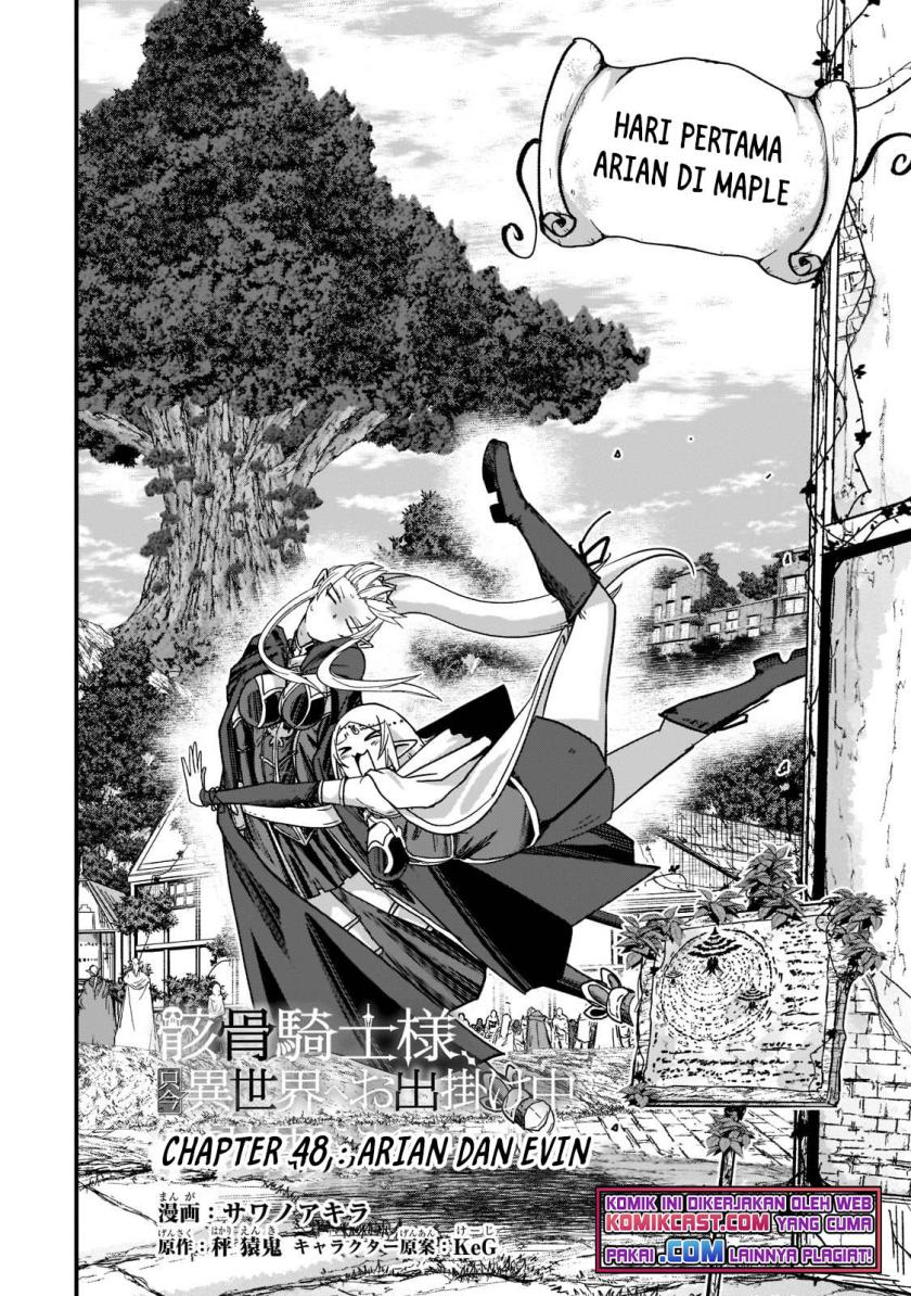 Gaikotsu Kishi-sama, Tadaima Isekai e Odekake-chuu Chapter 48 Gambar 3