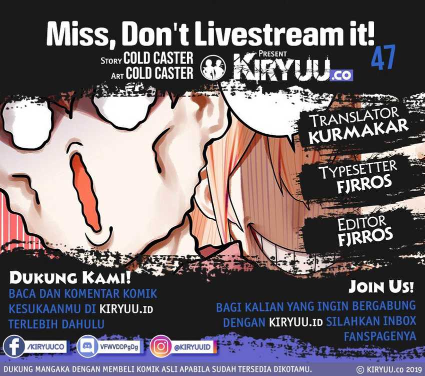 Komik Miss, don’t livestream it! Chapter 47 gambar nomor 1