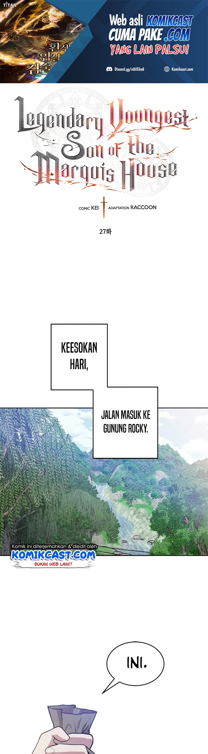 Baca Manhwa Legendary Youngest Son of the Marquis House Chapter 27 Gambar 2