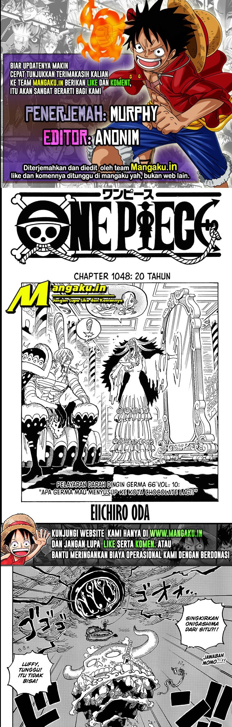 Baca Komik One Piece Chapter 1048 Gambar 1