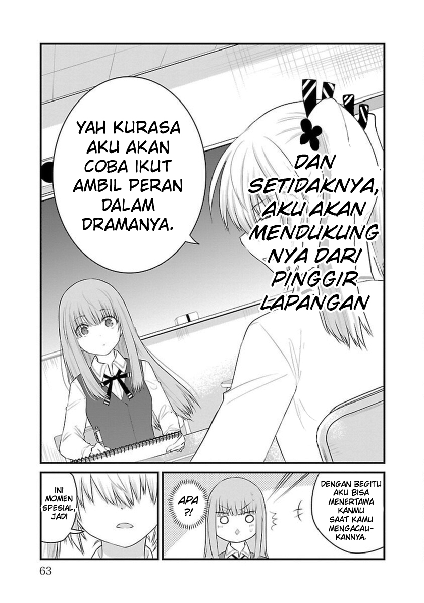 Koe ga dasenai Shoujo wa “Kanojo ga Yasashisugiru” to Omotte iru Chapter 48 Gambar 6
