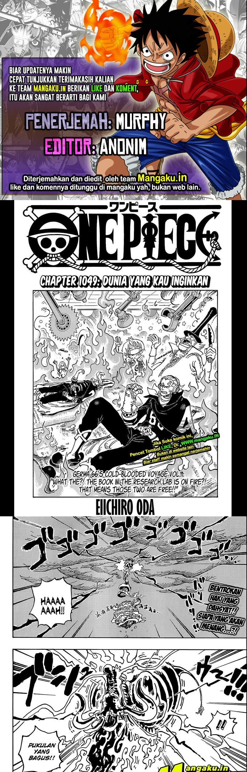 Baca Komik One Piece Chapter 1049 Gambar 1