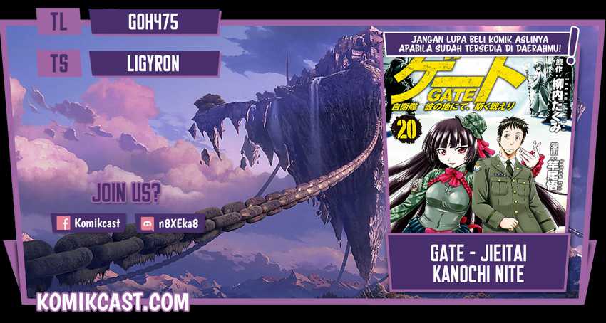 Baca Komik Gate – Jietai Kare no Chi nite Kaku Tatakeri Chapter 112 Gambar 1