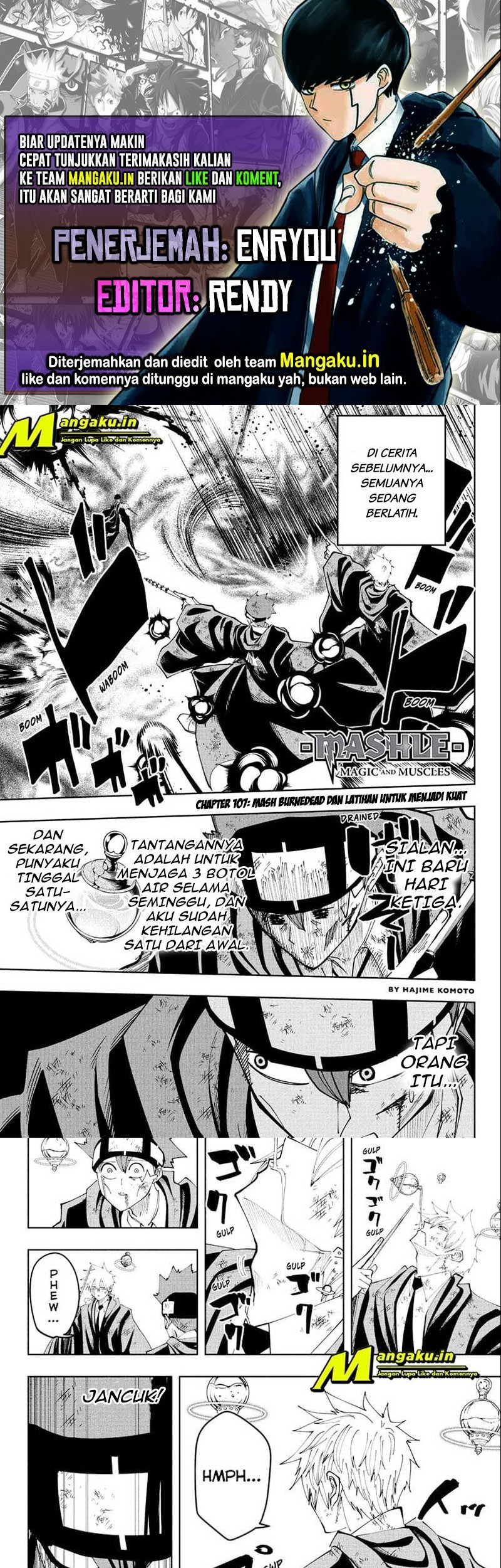 Baca Komik Mashle: Magic and Muscles Chapter 107 Gambar 1