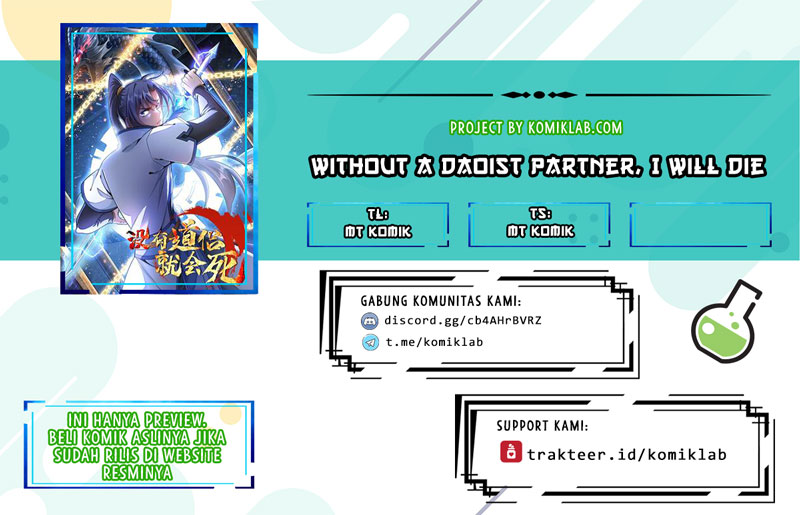 Baca Komik Without a Daoist Partner, I Will Die Chapter 05 Gambar 1