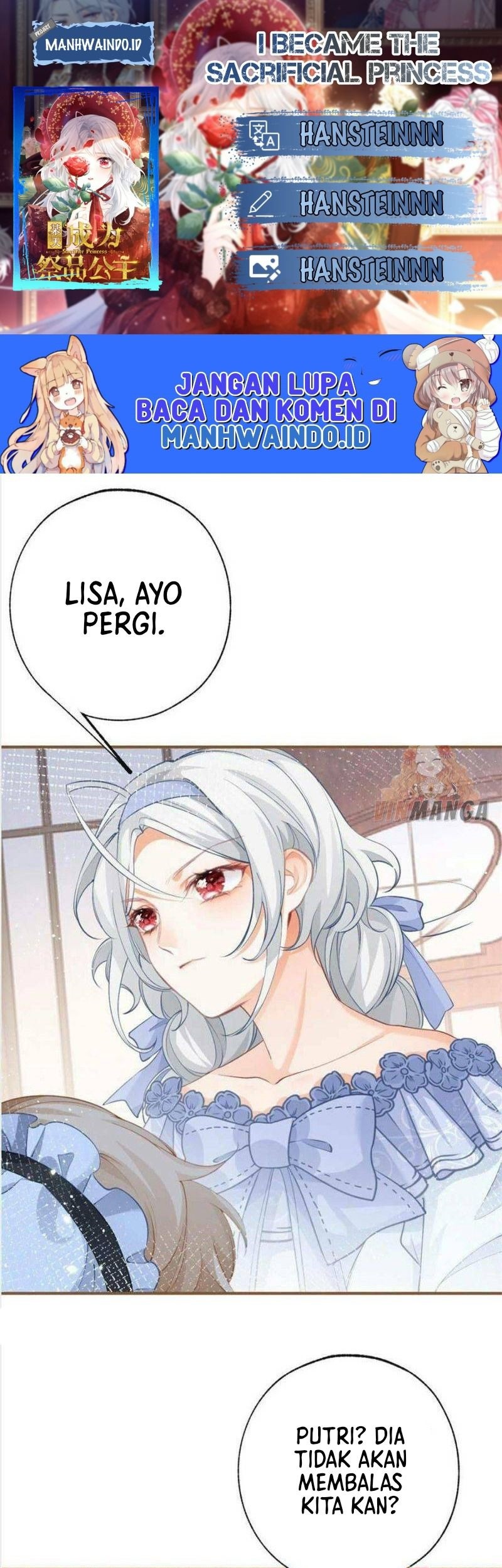 Baca Komik I Became the Sacrificial Princess Chapter 24 Gambar 1