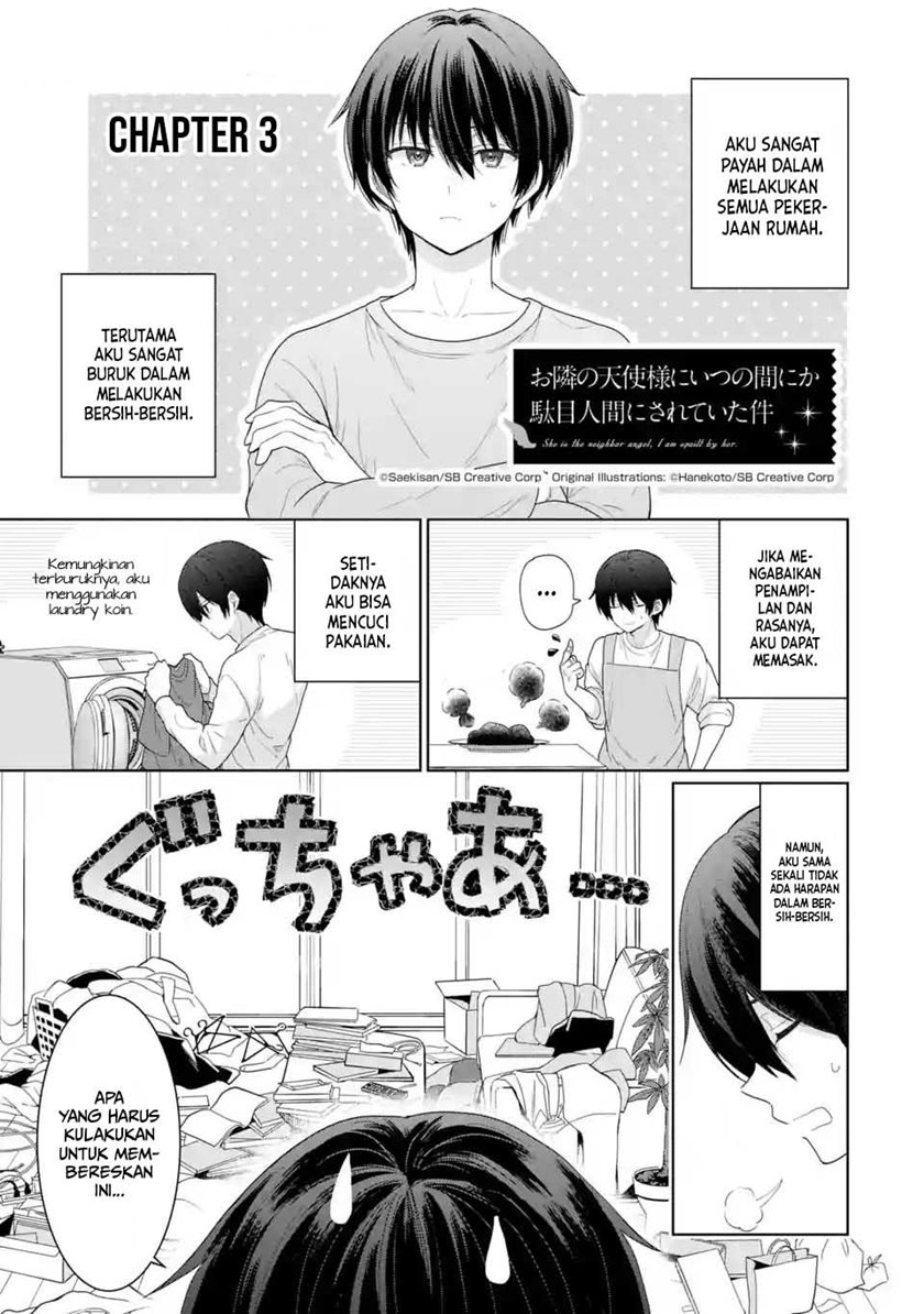 Baca Manga Otonari no Tenshi-sama ni Itsunomanika Dame Ningen ni Sareteita Ken Chapter 03.1 Gambar 2