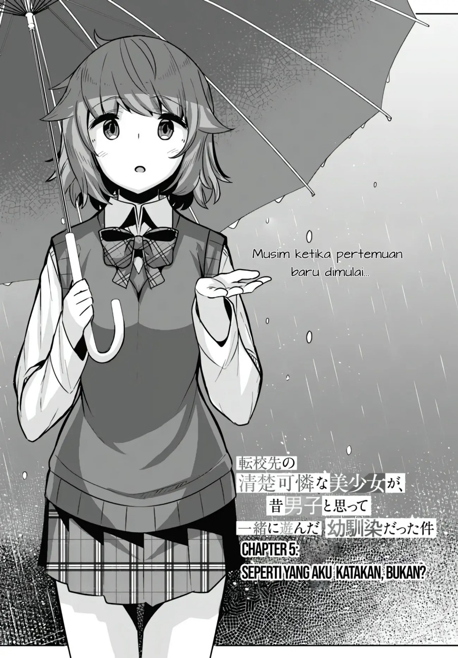 Baca Manga A Neat and Pretty Girl at My New School Is a Childhood Friend Who I Used To Play With Thinking She Was a Boy Chapter 05 Gambar 2