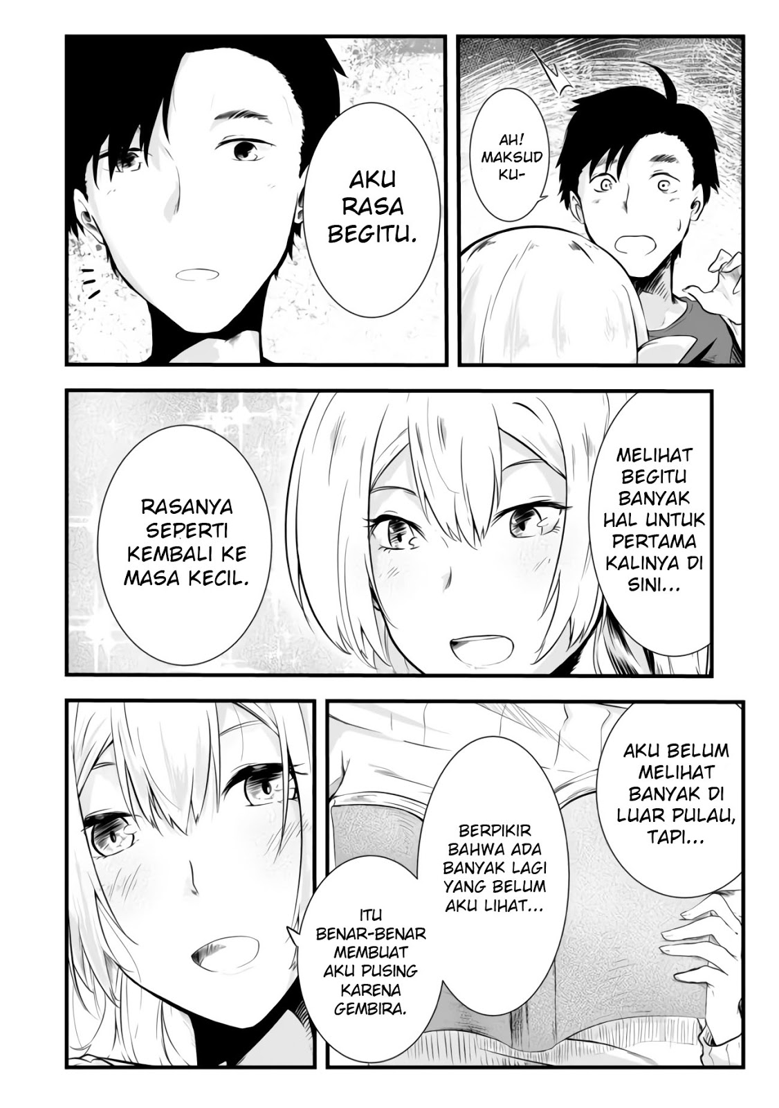 Mujintou De Elf to Kyoudou Seikatsu Chapter 02 Gambar 12