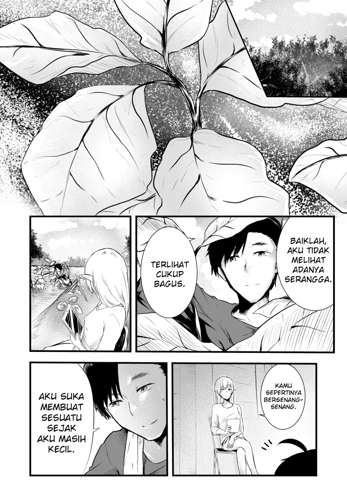 Mujintou De Elf to Kyoudou Seikatsu Chapter 02 Gambar 14