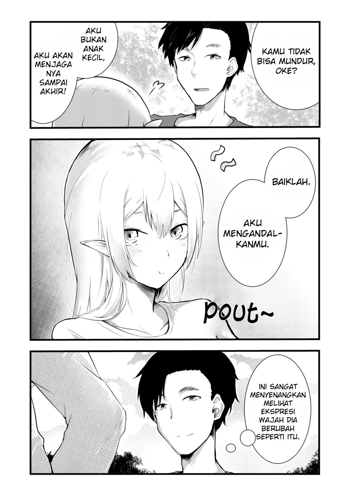 Mujintou De Elf to Kyoudou Seikatsu Chapter 02 Gambar 18