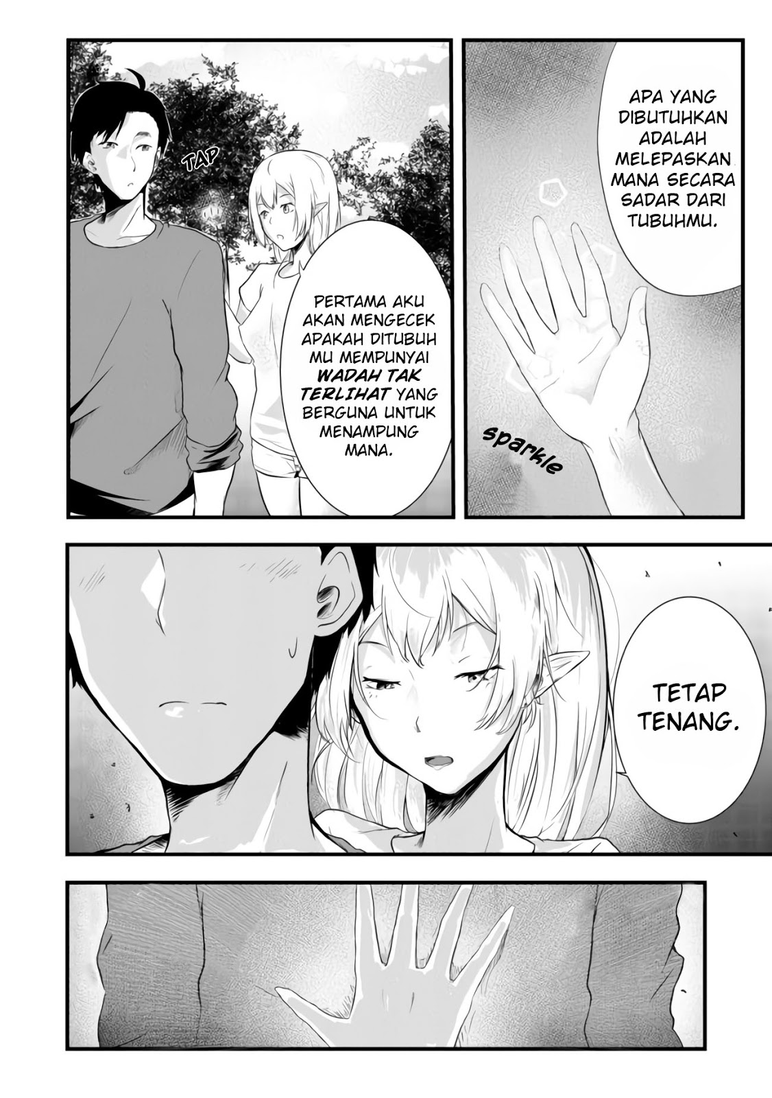 Mujintou De Elf to Kyoudou Seikatsu Chapter 02 Gambar 20