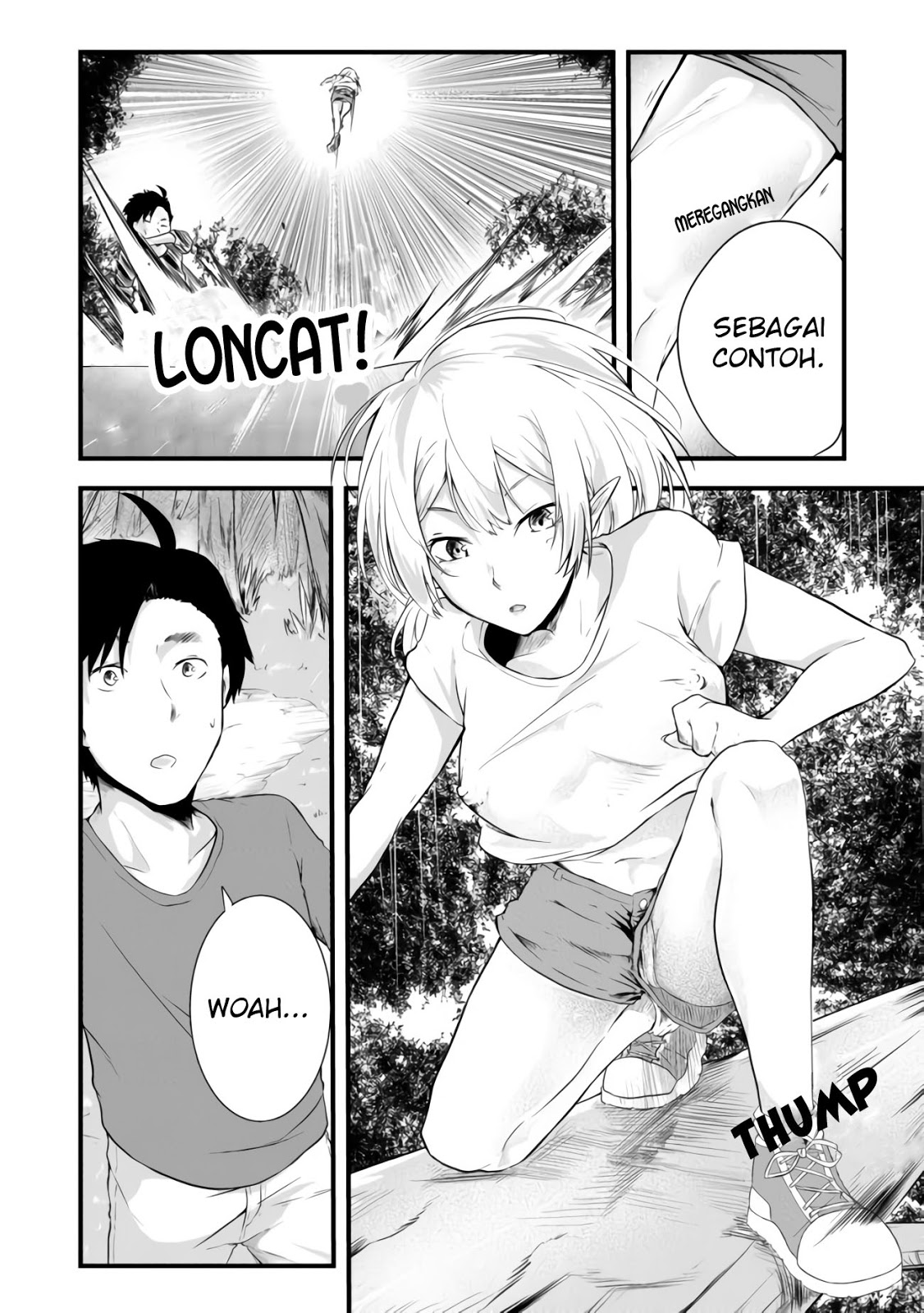 Mujintou De Elf to Kyoudou Seikatsu Chapter 02 Gambar 22