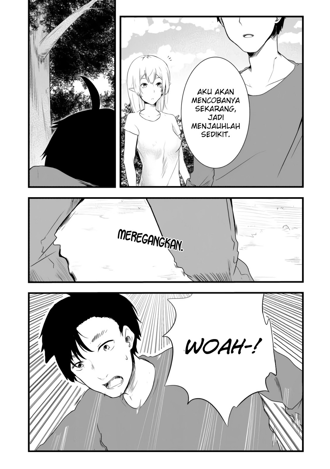 Mujintou De Elf to Kyoudou Seikatsu Chapter 02 Gambar 26
