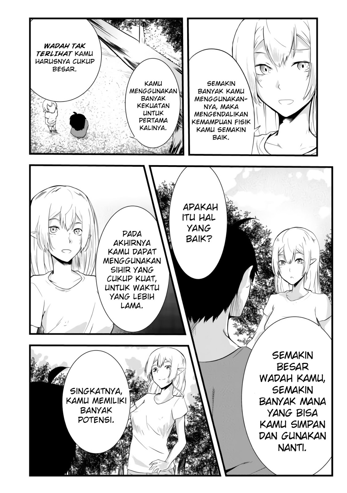 Mujintou De Elf to Kyoudou Seikatsu Chapter 02 Gambar 28