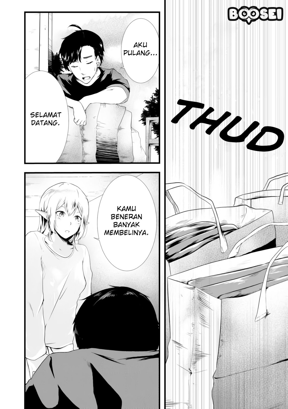 Mujintou De Elf to Kyoudou Seikatsu Chapter 02 Gambar 3