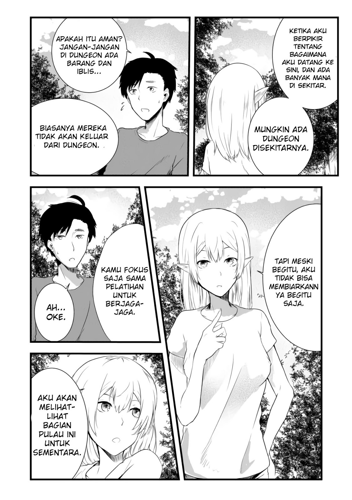 Mujintou De Elf to Kyoudou Seikatsu Chapter 02 Gambar 30