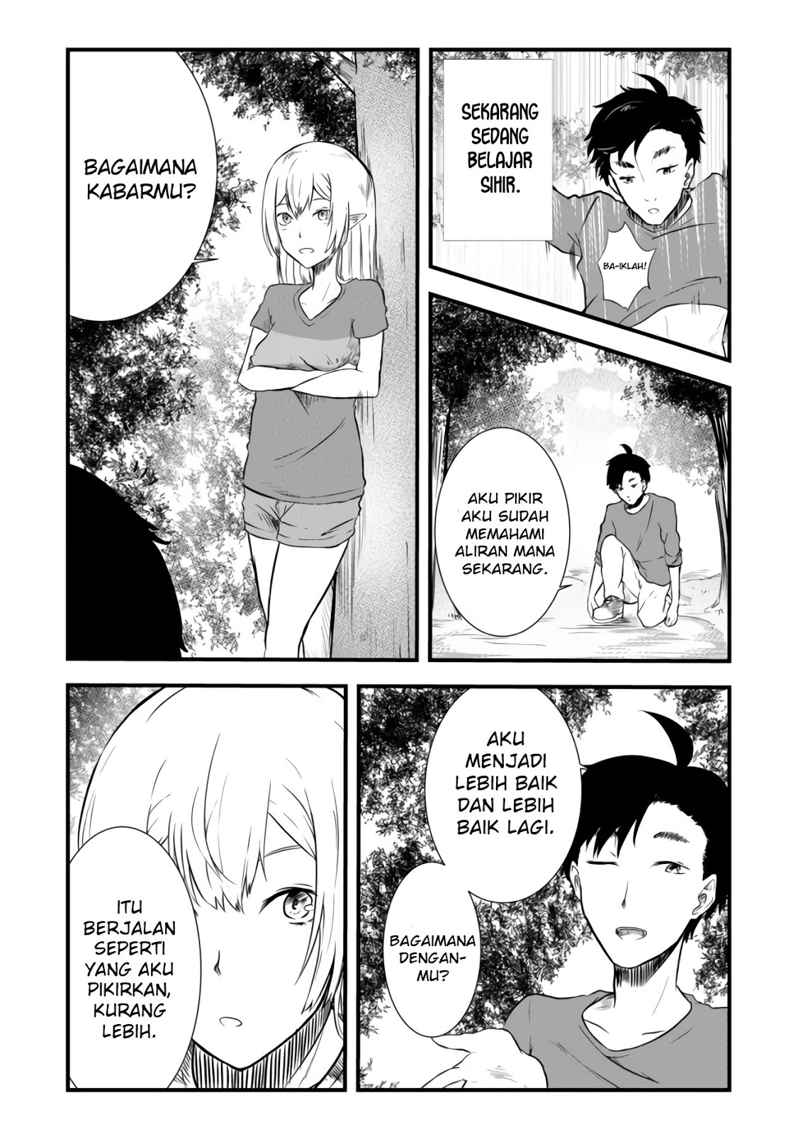 Mujintou De Elf to Kyoudou Seikatsu Chapter 02 Gambar 36