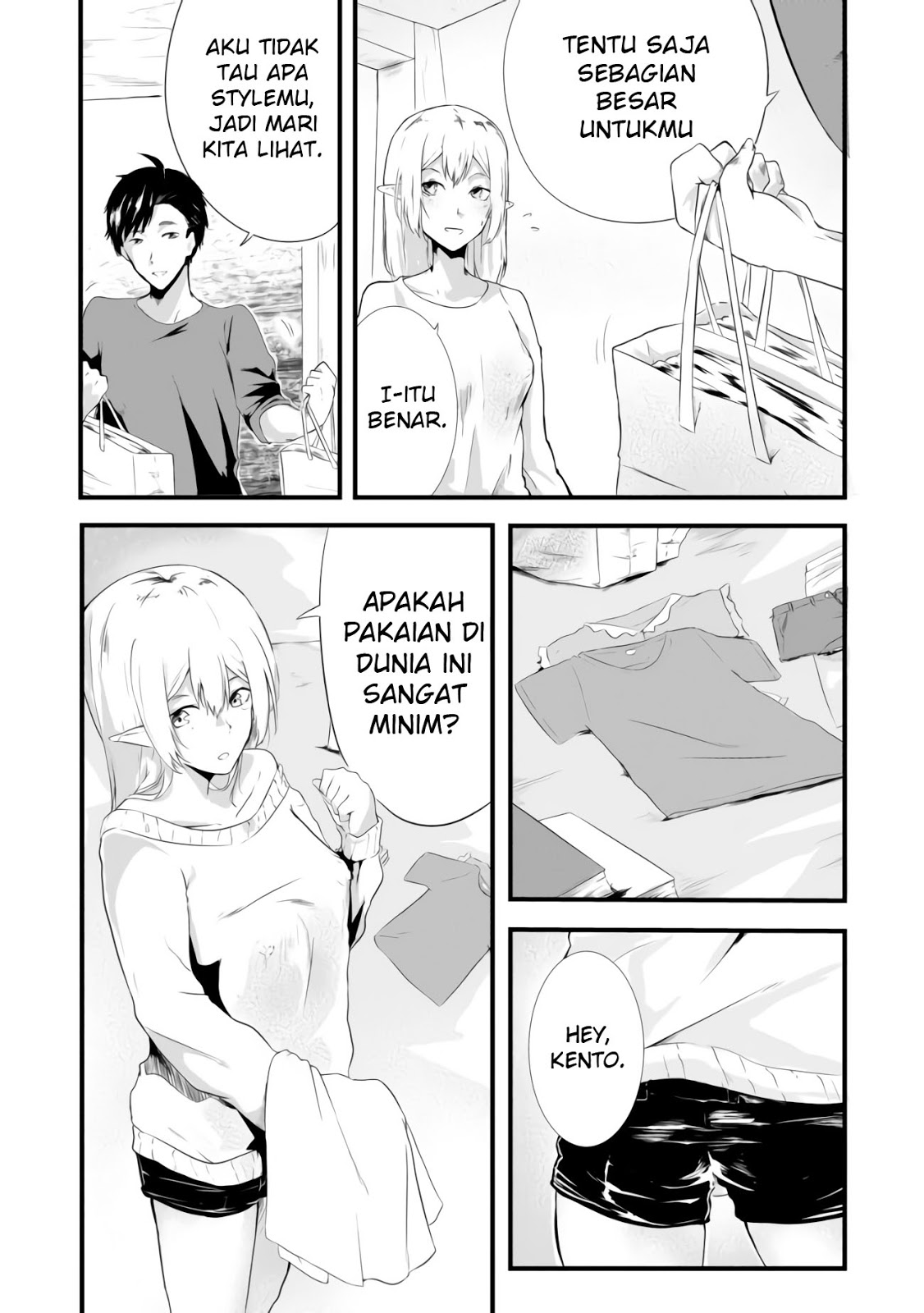 Mujintou De Elf to Kyoudou Seikatsu Chapter 02 Gambar 4