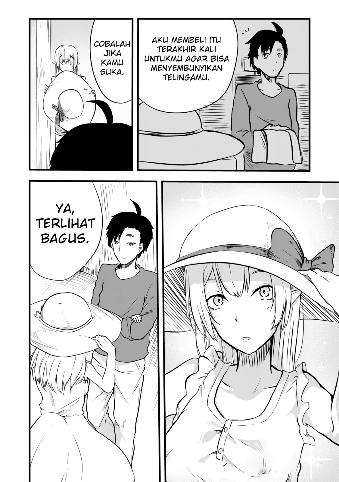 Mujintou De Elf to Kyoudou Seikatsu Chapter 02 Gambar 42
