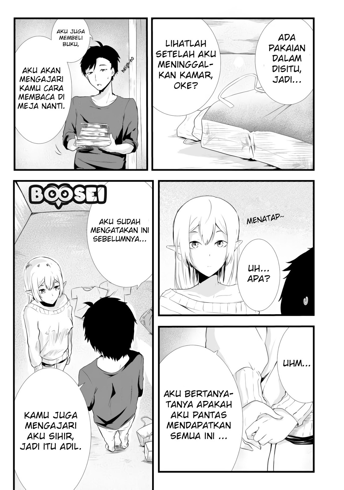Mujintou De Elf to Kyoudou Seikatsu Chapter 02 Gambar 7