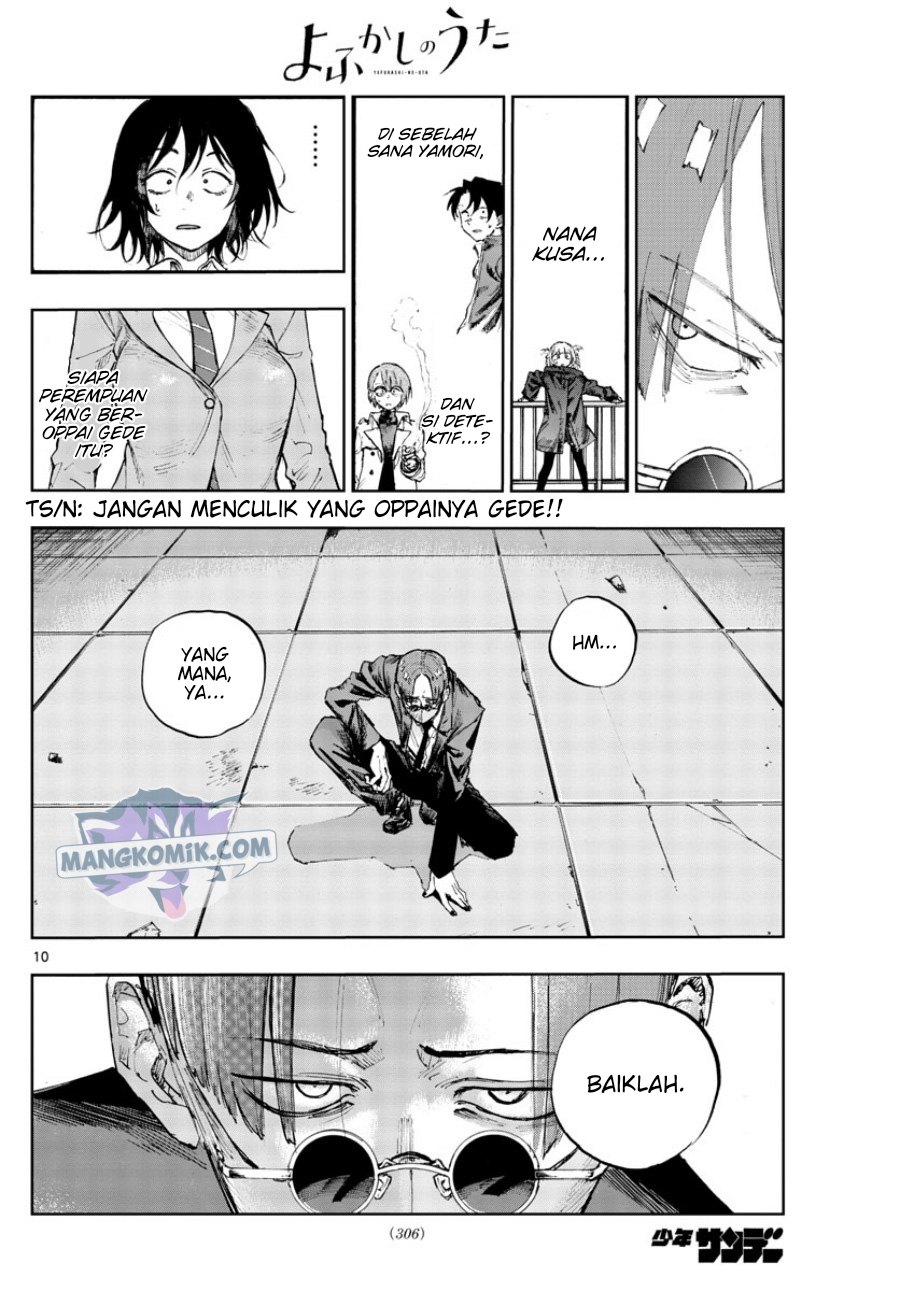 Yofukashi no Uta Chapter 111 Gambar 10