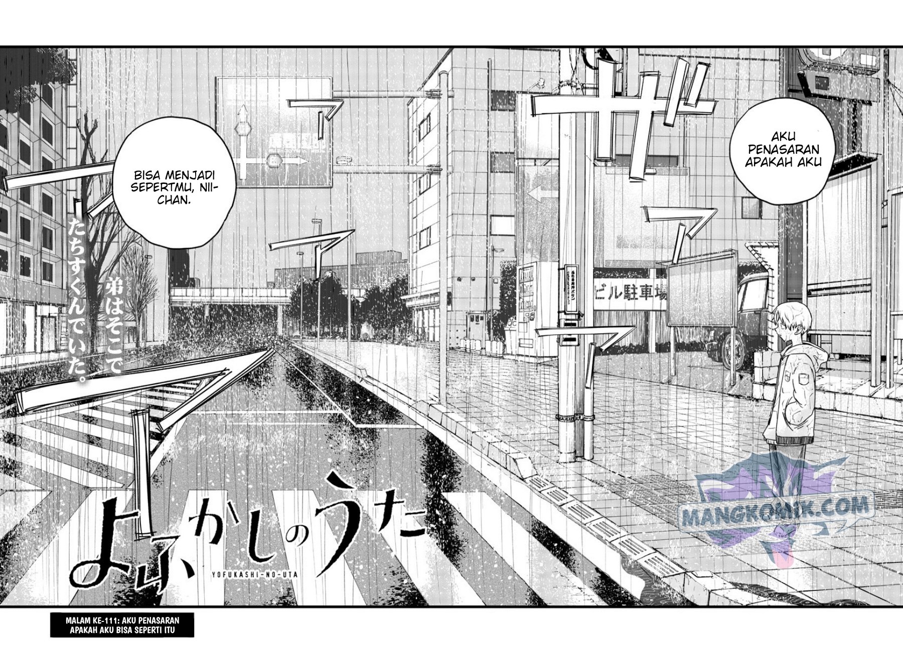 Yofukashi no Uta Chapter 111 Gambar 3
