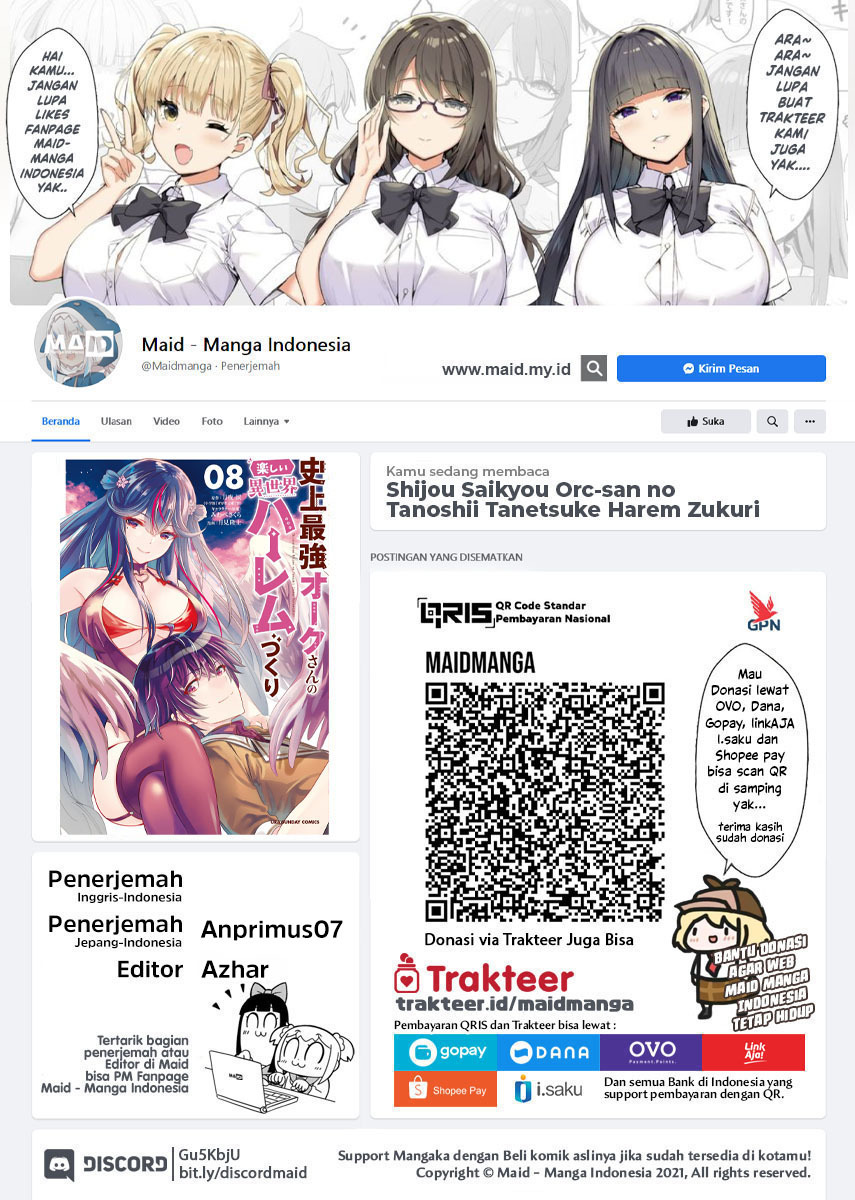 Baca Manga Shijou Saikyou Orc-san no Tanoshii Tanetsuke Harem Zukuri Chapter 86 Gambar 2