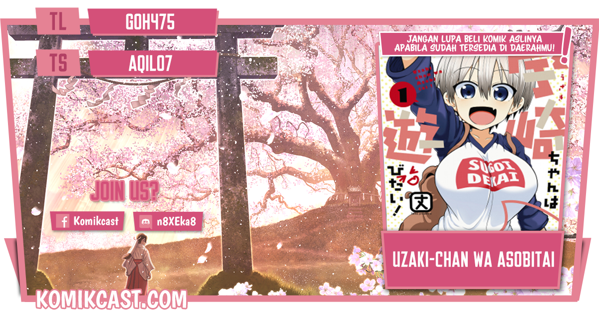 Baca Komik Uzaki-chan wa Asobitai! Chapter 80.1 Gambar 1