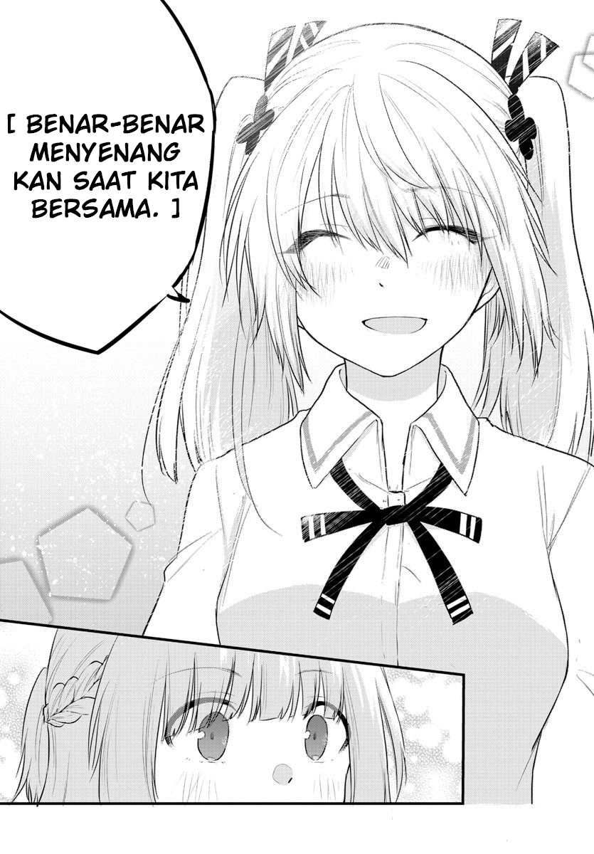 Koe ga dasenai Shoujo wa “Kanojo ga Yasashisugiru” to Omotte iru Chapter 58 Gambar 7