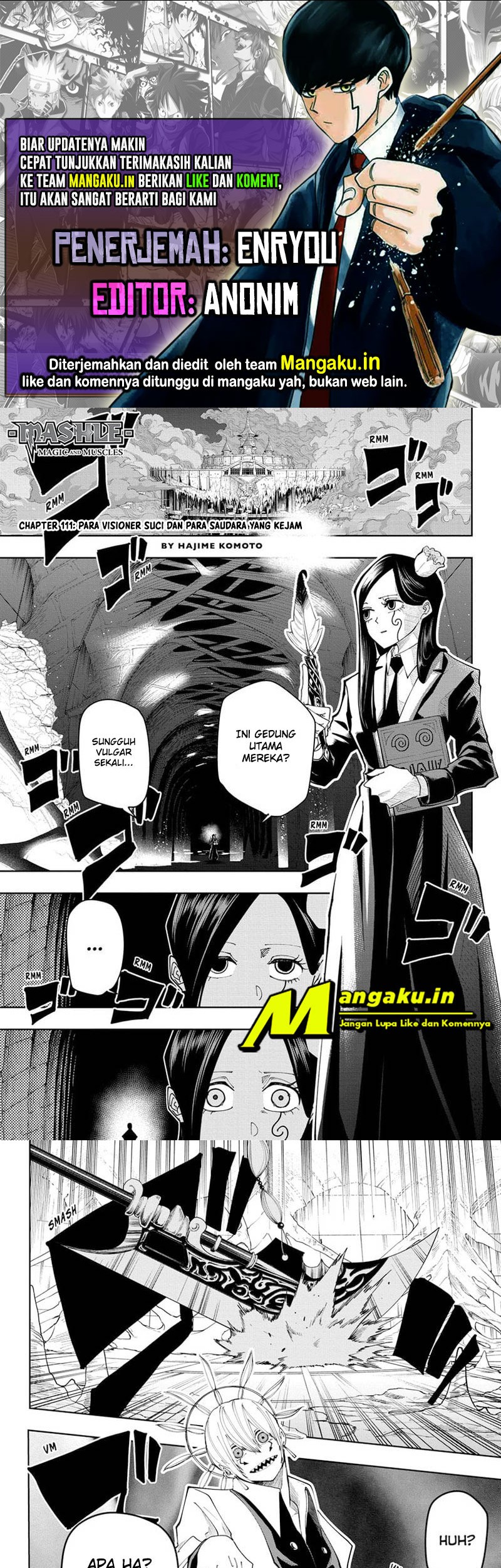 Komik Mashle: Magic and Muscles Chapter 111 gambar 1
