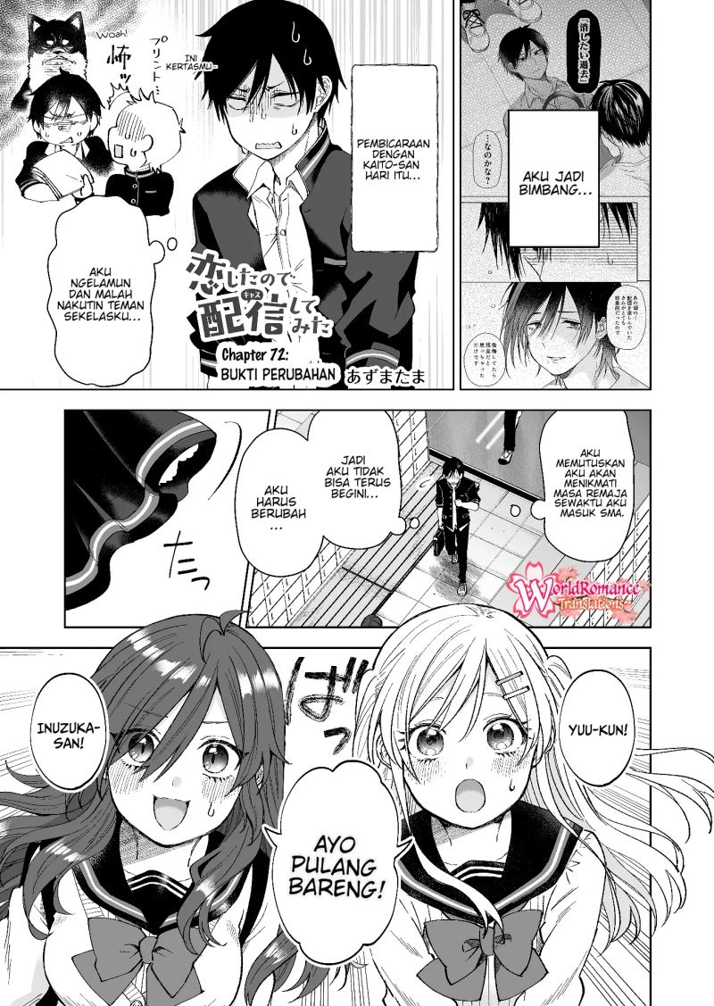 Baca Manga Koi Shita no de, Haishin Shite Mita Chapter 72 Gambar 2