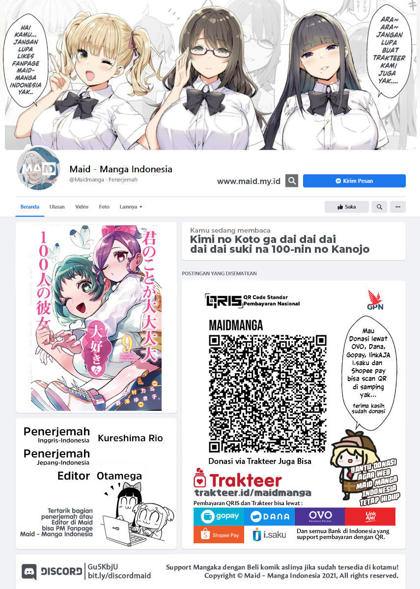 Baca Manga Kimi no Koto ga Dai Dai Dai Dai Daisuki na 100-ri no Kanojo Chapter 93 Gambar 2