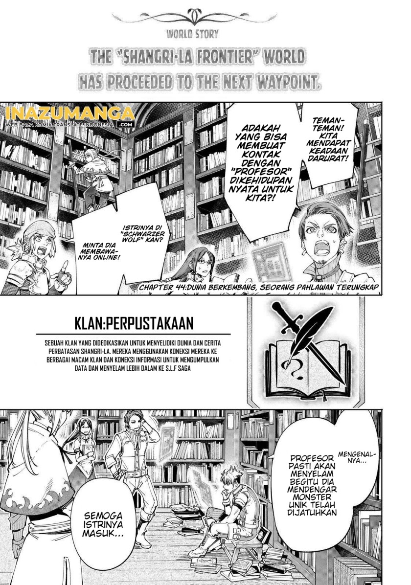 Baca Manga Shangri-La Frontier ~ Kusoge Hunter, Kamige ni Idoman to su~ Chapter 44 Gambar 2