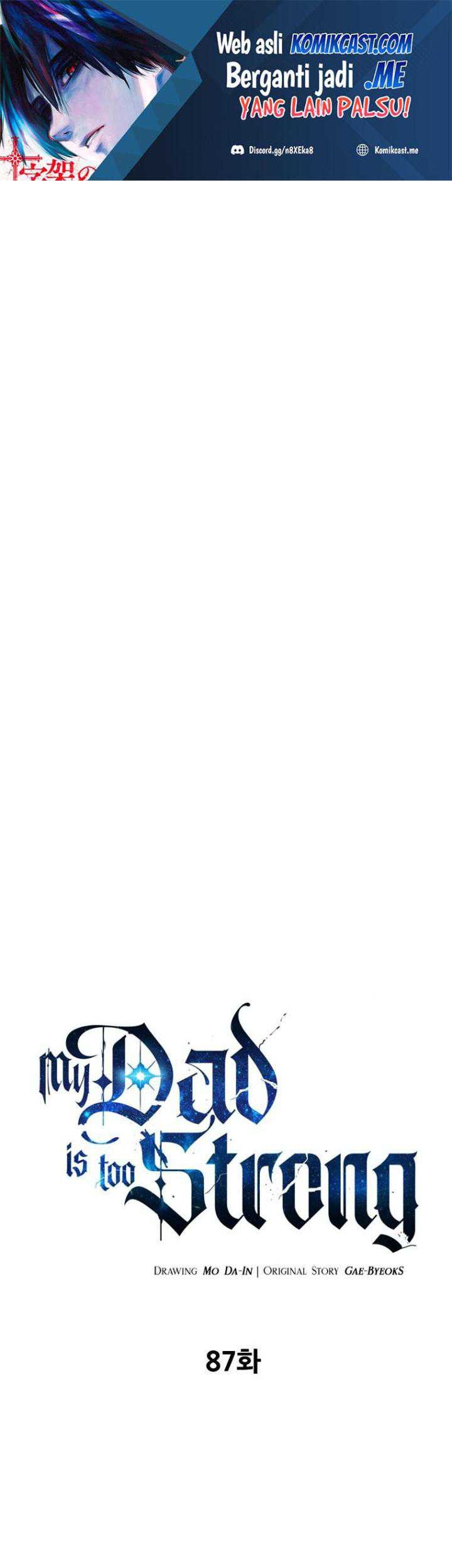 Baca Manhwa My Dad Is Too Strong Chapter 87 Gambar 2