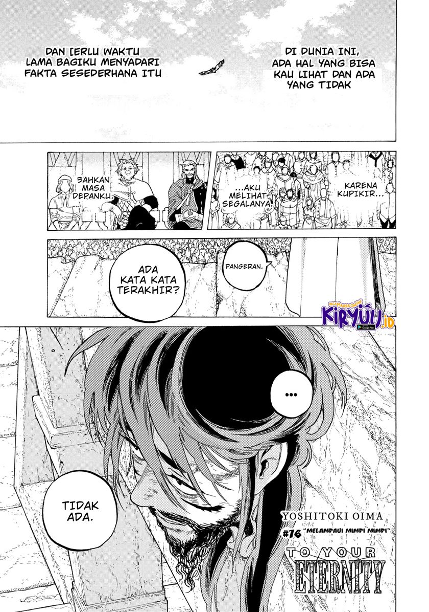 Fumetsu no Anata e Chapter 76 Gambar 3