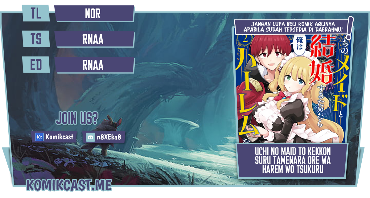 Baca Komik Uchi no Maid to Kekkon suru Tamenara ore wa Harem wo Tsukuru Chapter 14 Gambar 1
