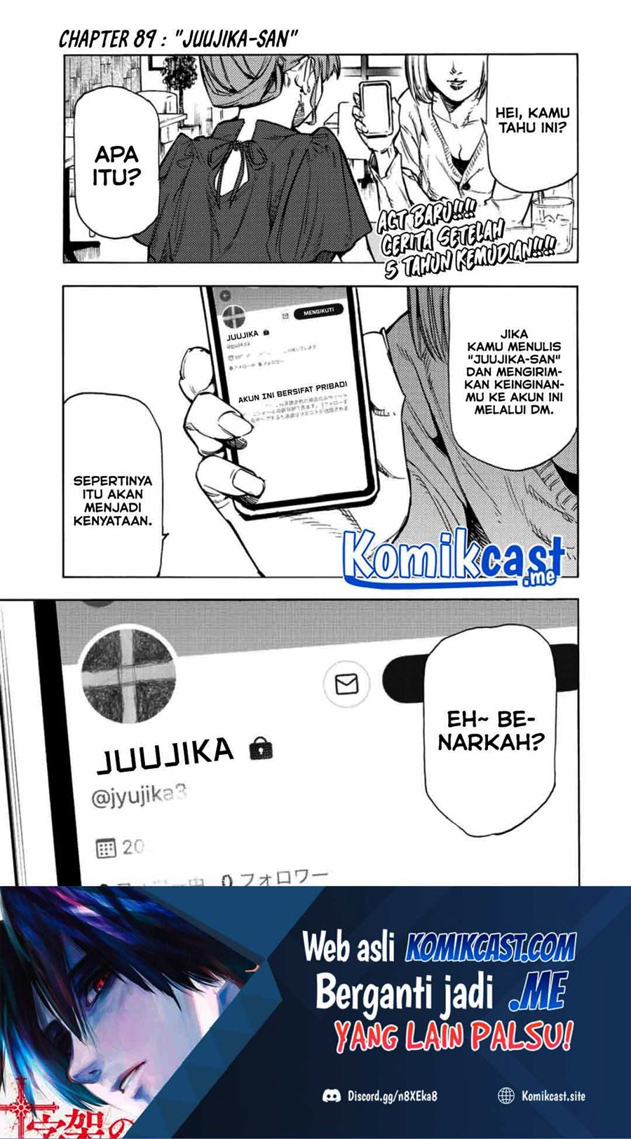 Baca Manga Juujika no Rokunin Chapter 89 Gambar 2