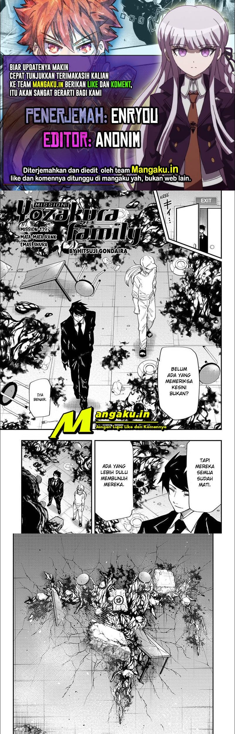 Baca Komik Mission: Yozakura Family Chapter 139 Gambar 1