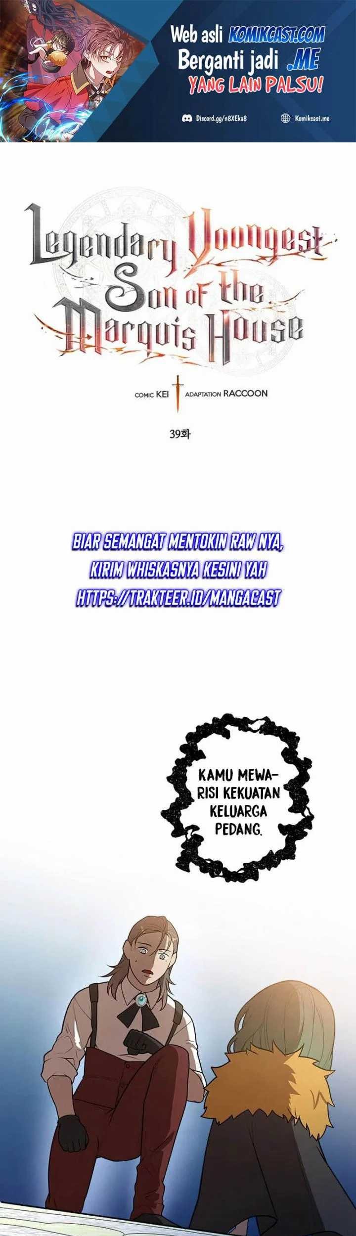 Baca Manhwa Legendary Youngest Son of the Marquis House Chapter 39 Gambar 2