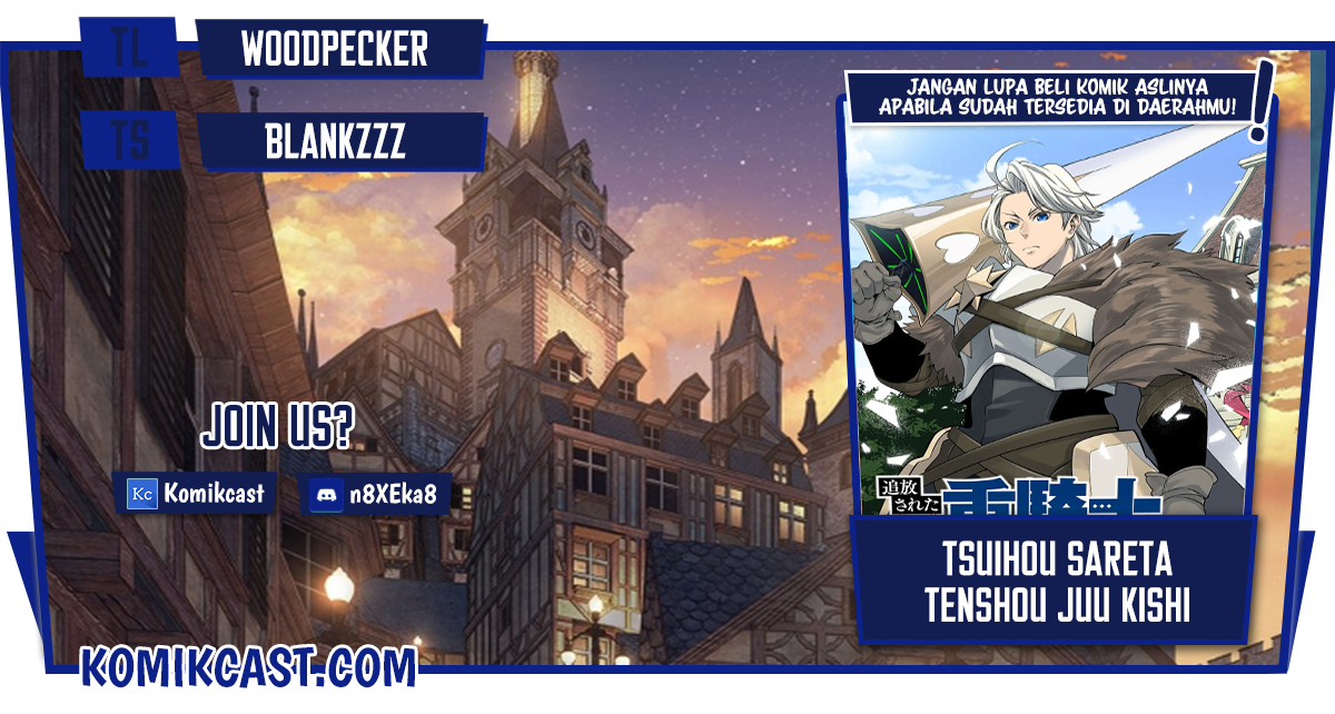Baca Komik Tsuihou Sareta Tenshou Juu Kishi wa Game Chishiki de Musou Suru Chapter 01.2 Gambar 1