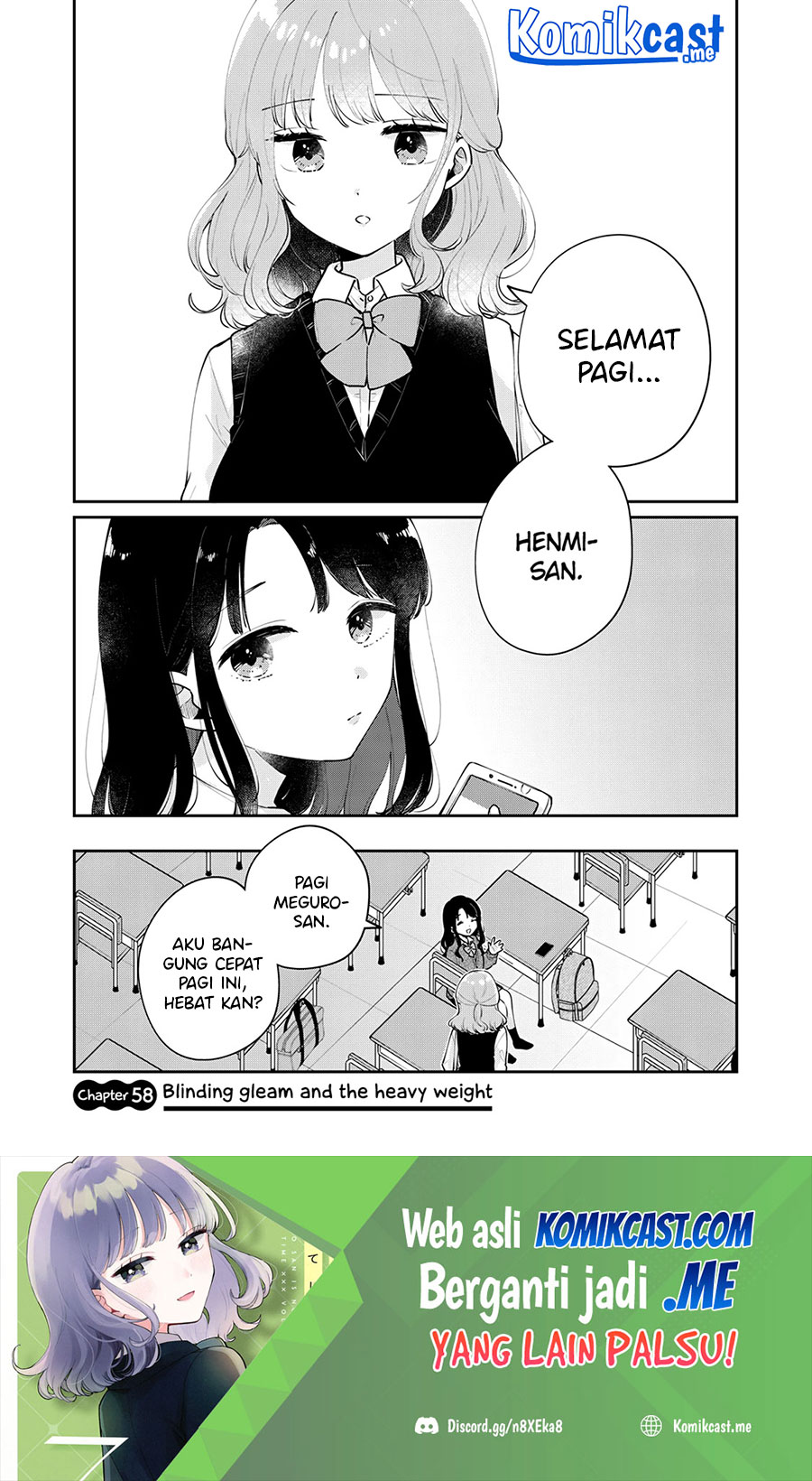 Baca Manga It’s Not Meguro-san’s First Time Chapter 58 Gambar 2
