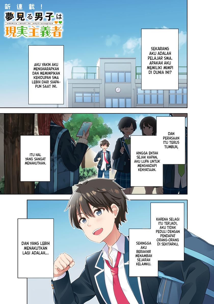 Baca Manga Yumemiru Danshi wa Genjitsushugisha Chapter 01.1 Gambar 2