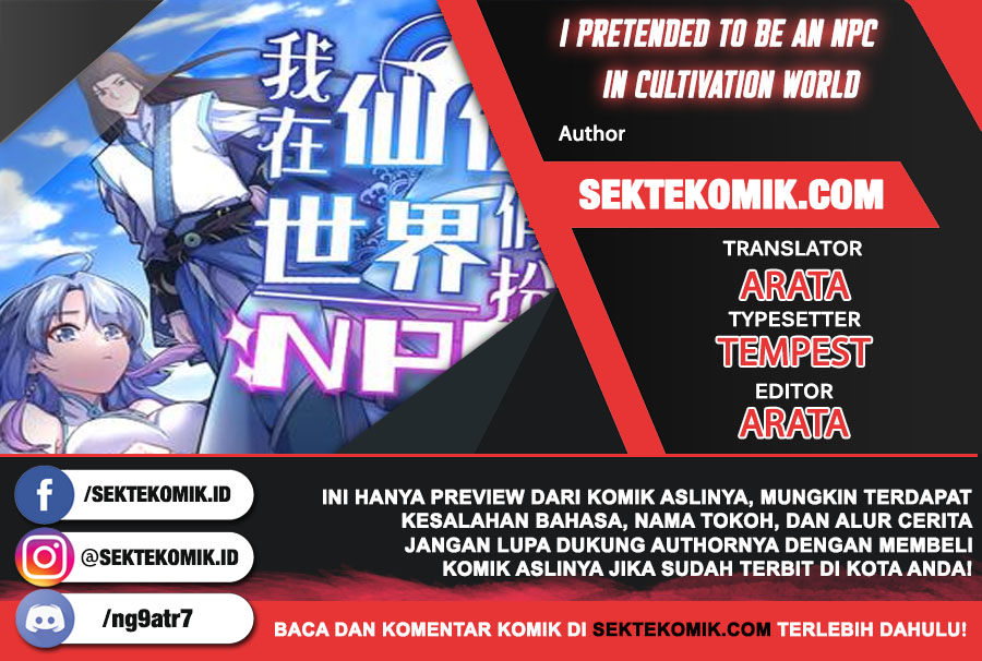 Baca Komik I Pretended To Be An NPC In Cultivation World Chapter 01 Gambar 1