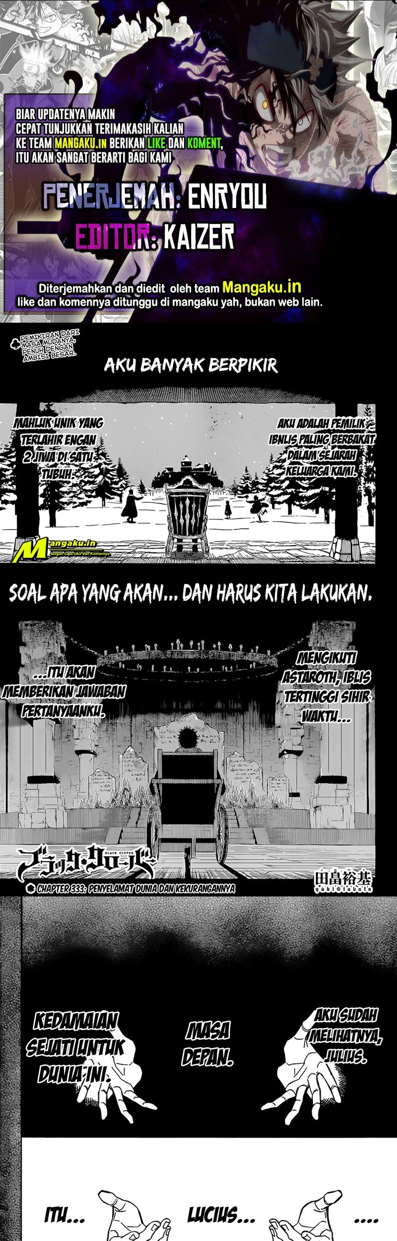 Baca Komik Black Clover Chapter 333 Gambar 1