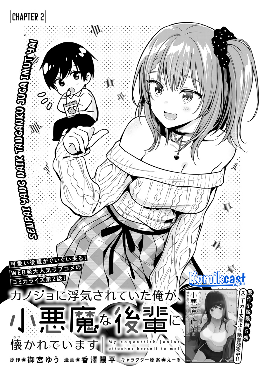 Kanojo ni Uwaki Sareteita Ore ga Koakuma na Kouhai ni Natsukarete Imasu Chapter 02 Gambar 5