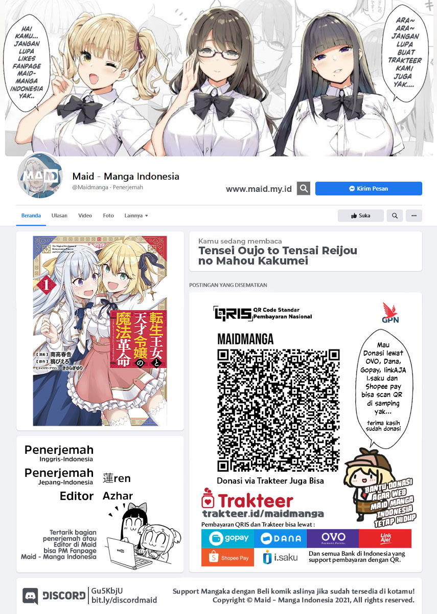 Baca Manga Tensei Oujo to Tensai Reijou no Mahou Kakumei Chapter 09 Gambar 2