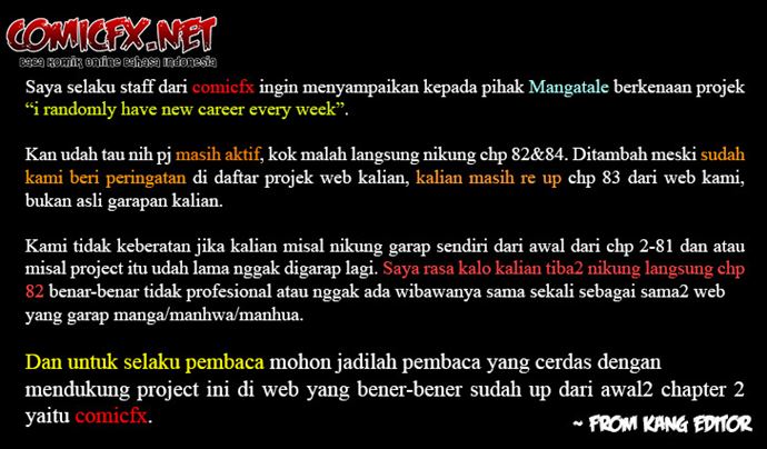 I Randomly Have A New Career Every Week Chapter 85 Gambar 4